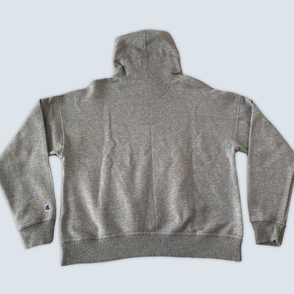 Champion Grey Pullover Hoodie Sz L - Picture 4 of 8